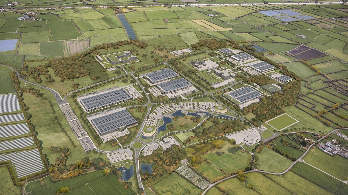 The planned Jaguar Land Rover EV battery gigafactory will be at Gravity Smart Campus, Bridgwater